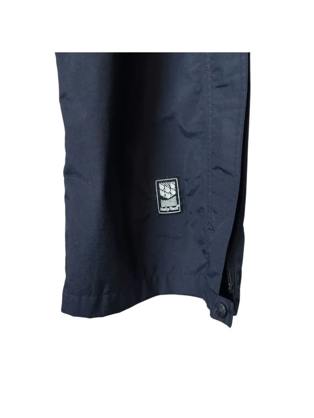 Vtg Helly Hansen L Tech Ski Pants Waterproof Breathable Side Zip Black Snowboard